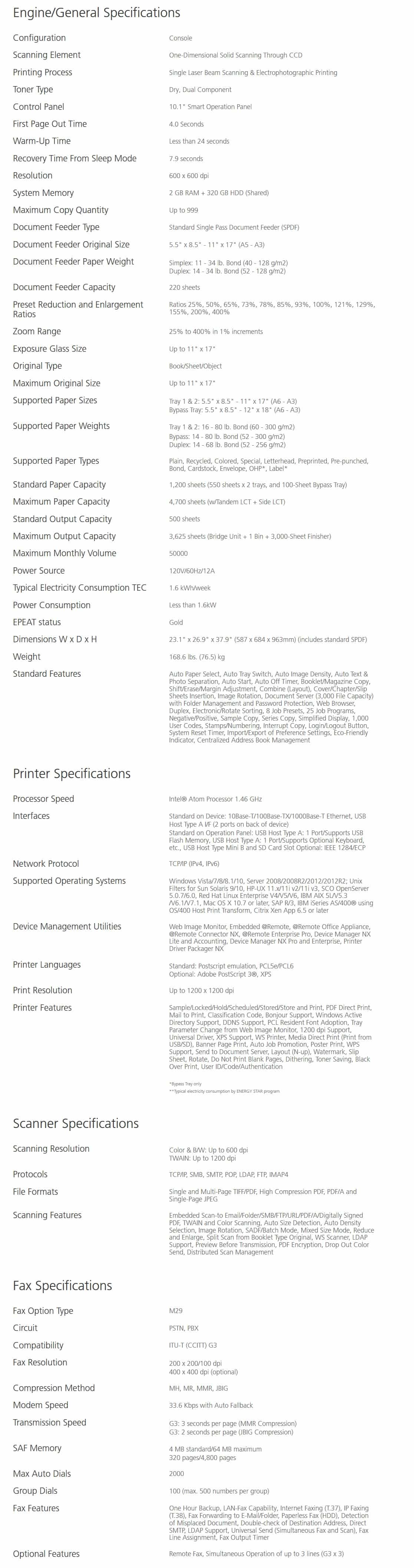 Savin MP 4055 Black and White Laser Multifunction Printer 7
