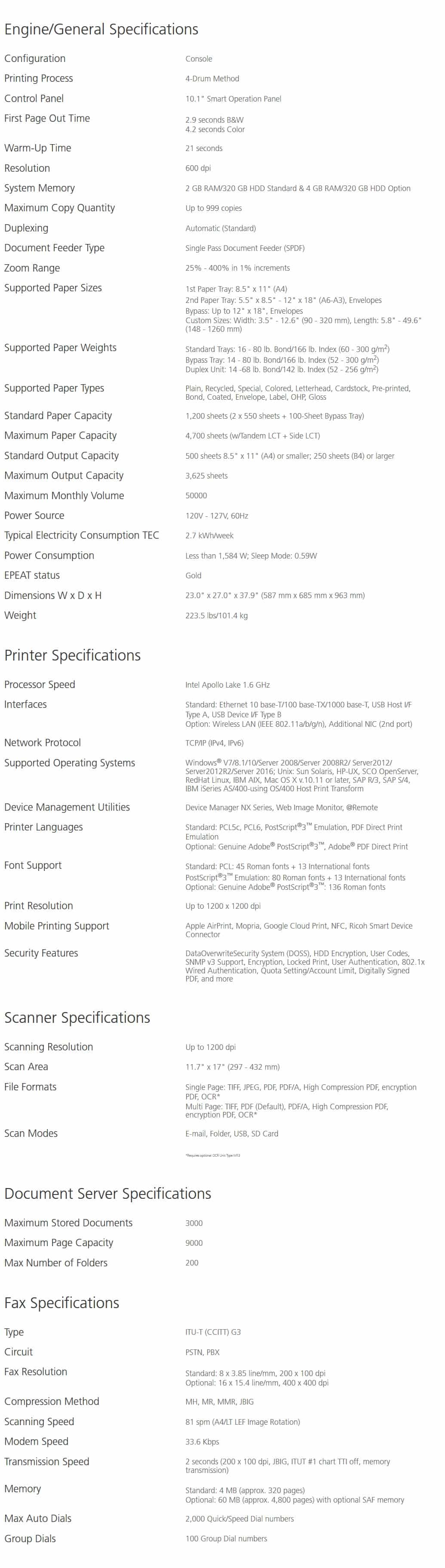 Savin IM C6000 Color Laser Multifunction Printer 7