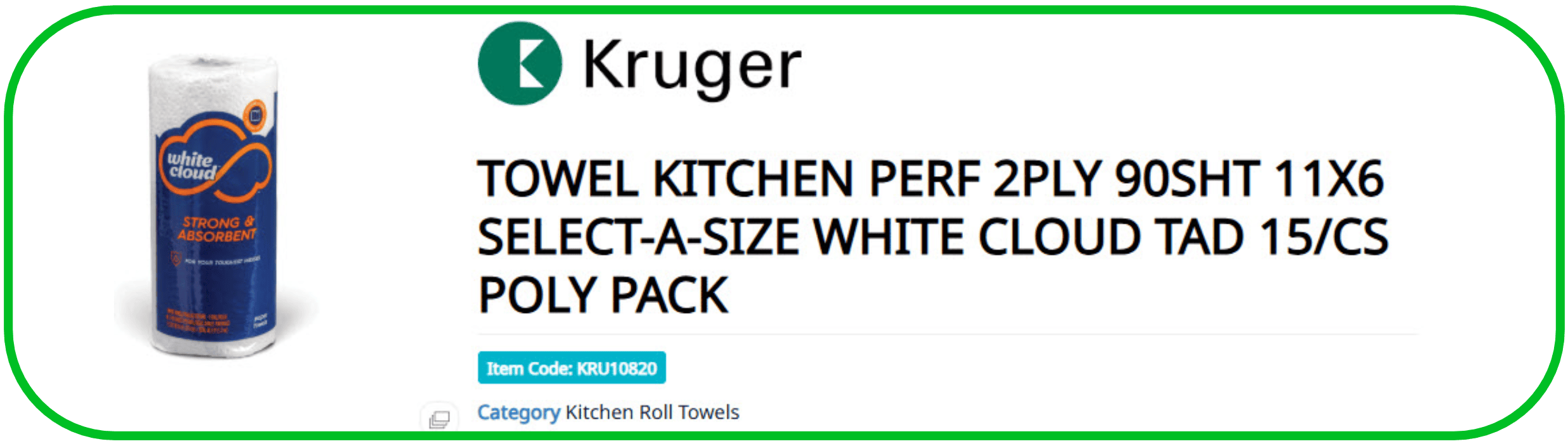 kruger paper towels